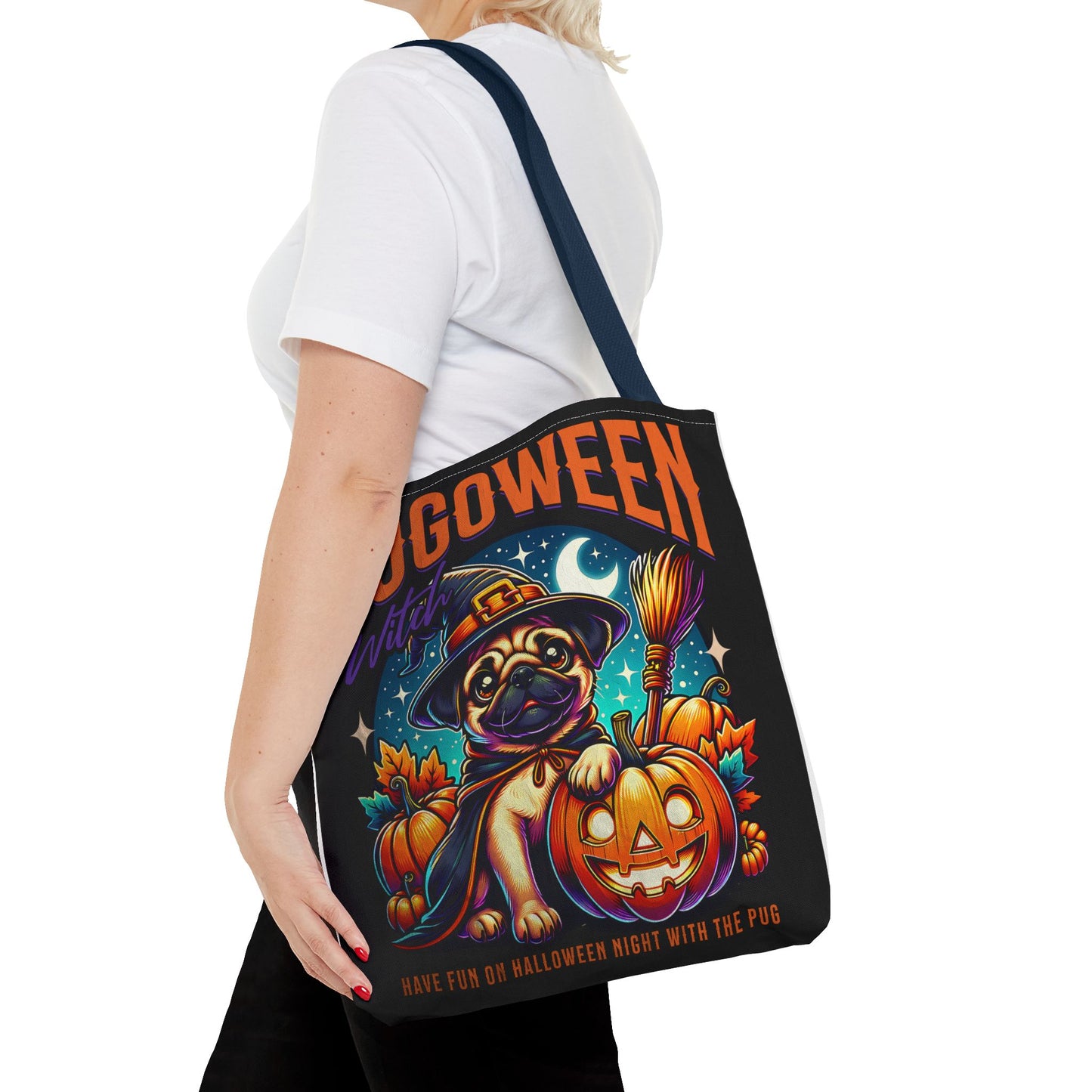 Pug O Ween Tote Bag (AOP)