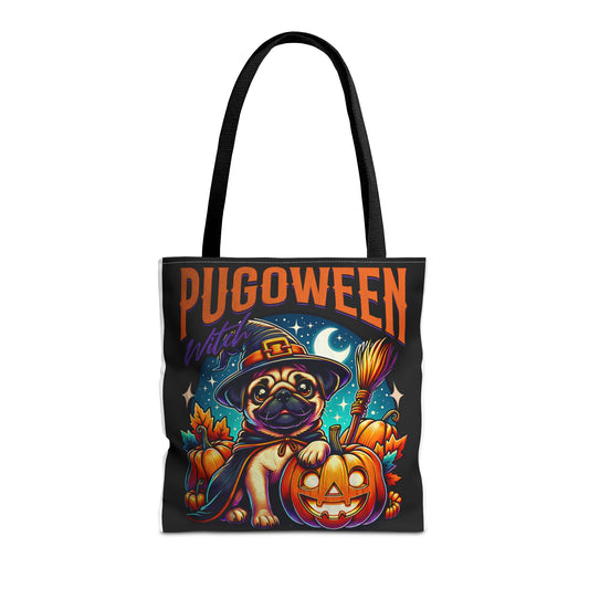 Pug O Ween Tote Bag (AOP)