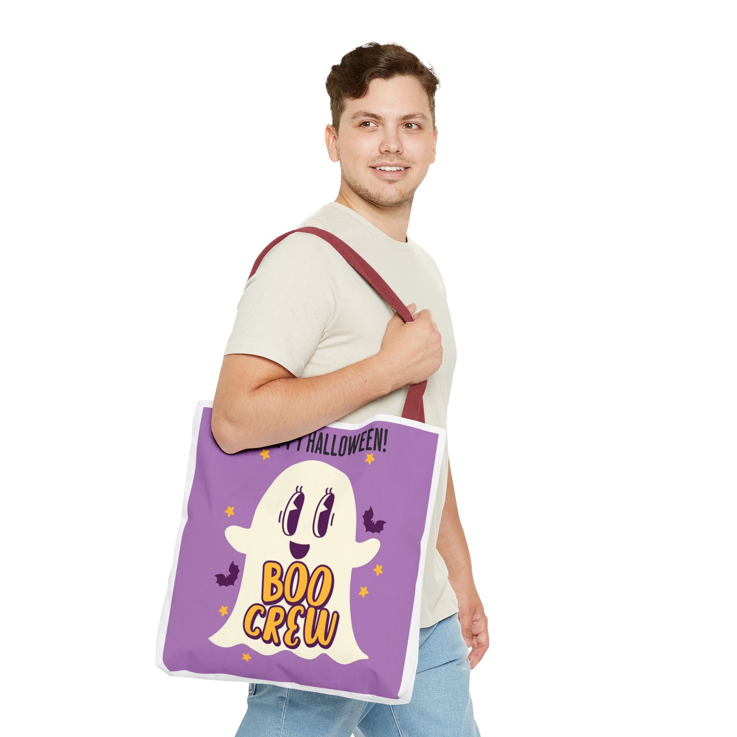 Halloween Boo Crew Tote Bag (AOP)