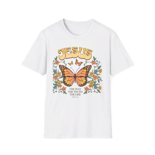 Jesus - The Way, The Truth, The Life   Unisex Softstyle T-Shirt