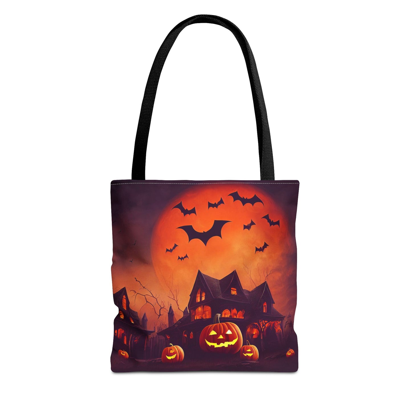 Halloween House and Jack o Lantern Tote Bag (AOP)