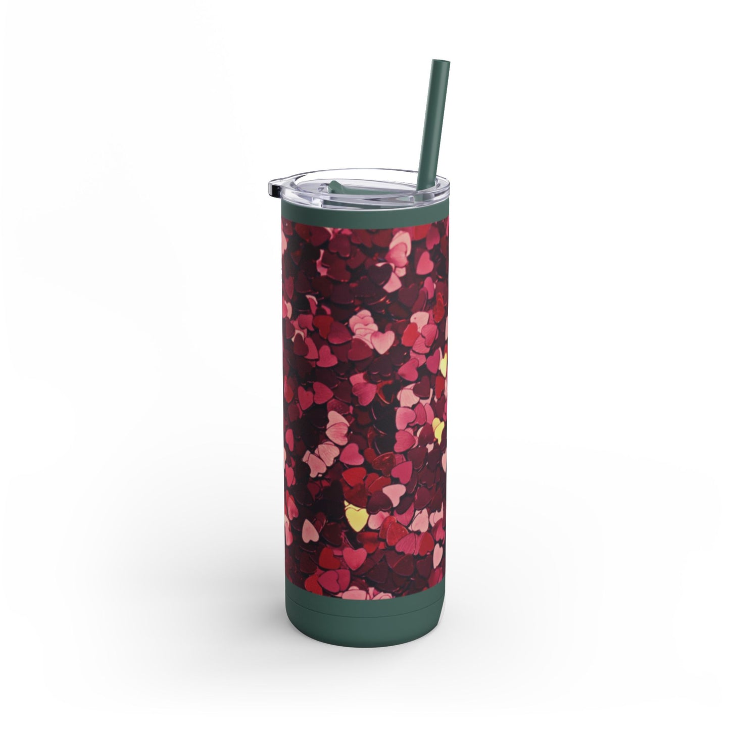 Hearts  Skinny Matte Tumbler, 20oz