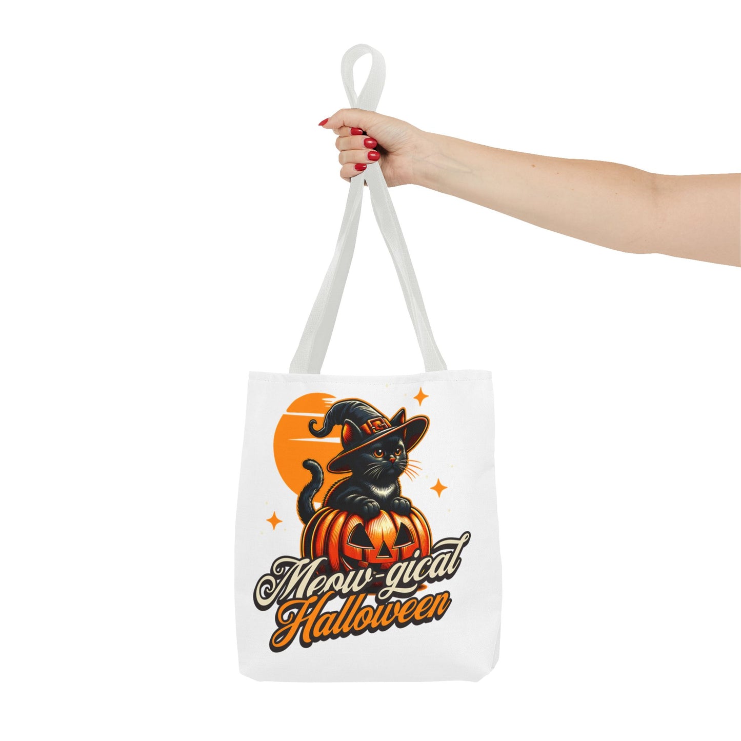 Meow - gical Halloween Cat  Tote Bag (AOP)