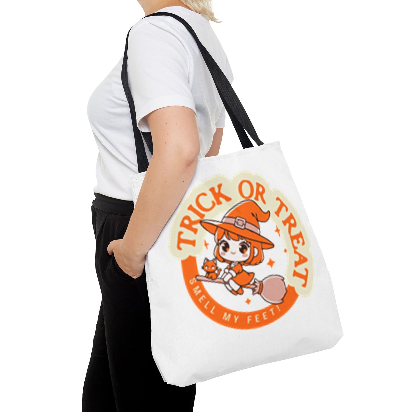 Trick or Treat, Smell My Feet   Halloween Tote Bag (AOP)