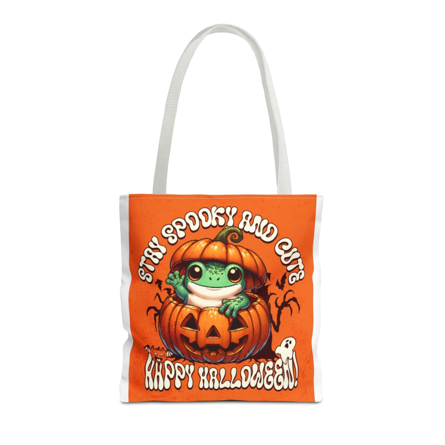 Jack o Latern and Frog   Tote Bag (AOP)