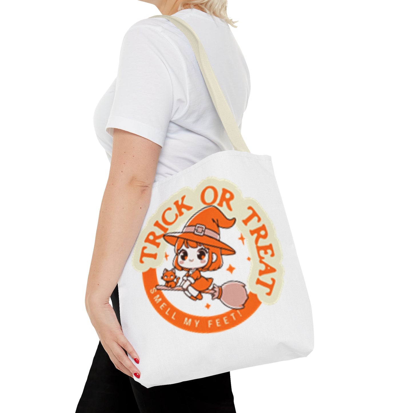 Trick or Treat, Smell My Feet   Halloween Tote Bag (AOP)