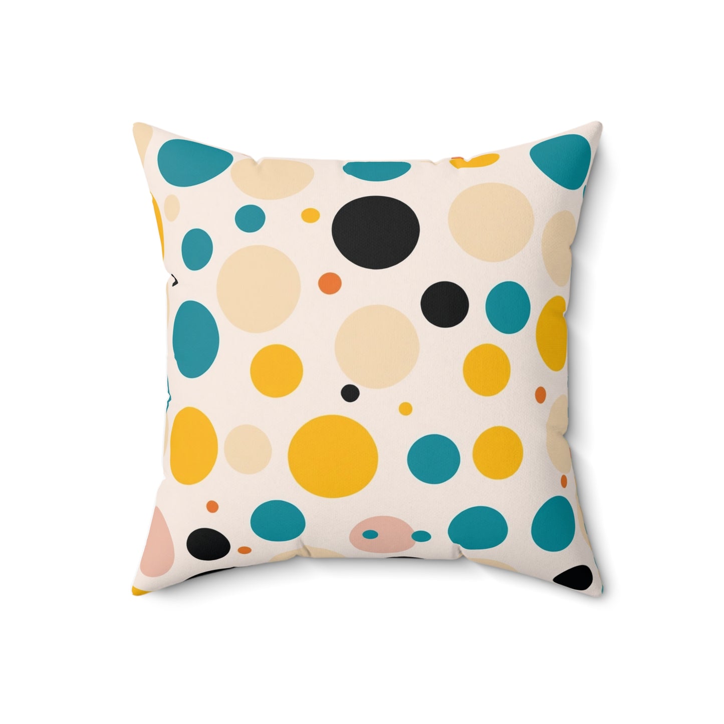 O Dots Spun Polyester Square Pillow