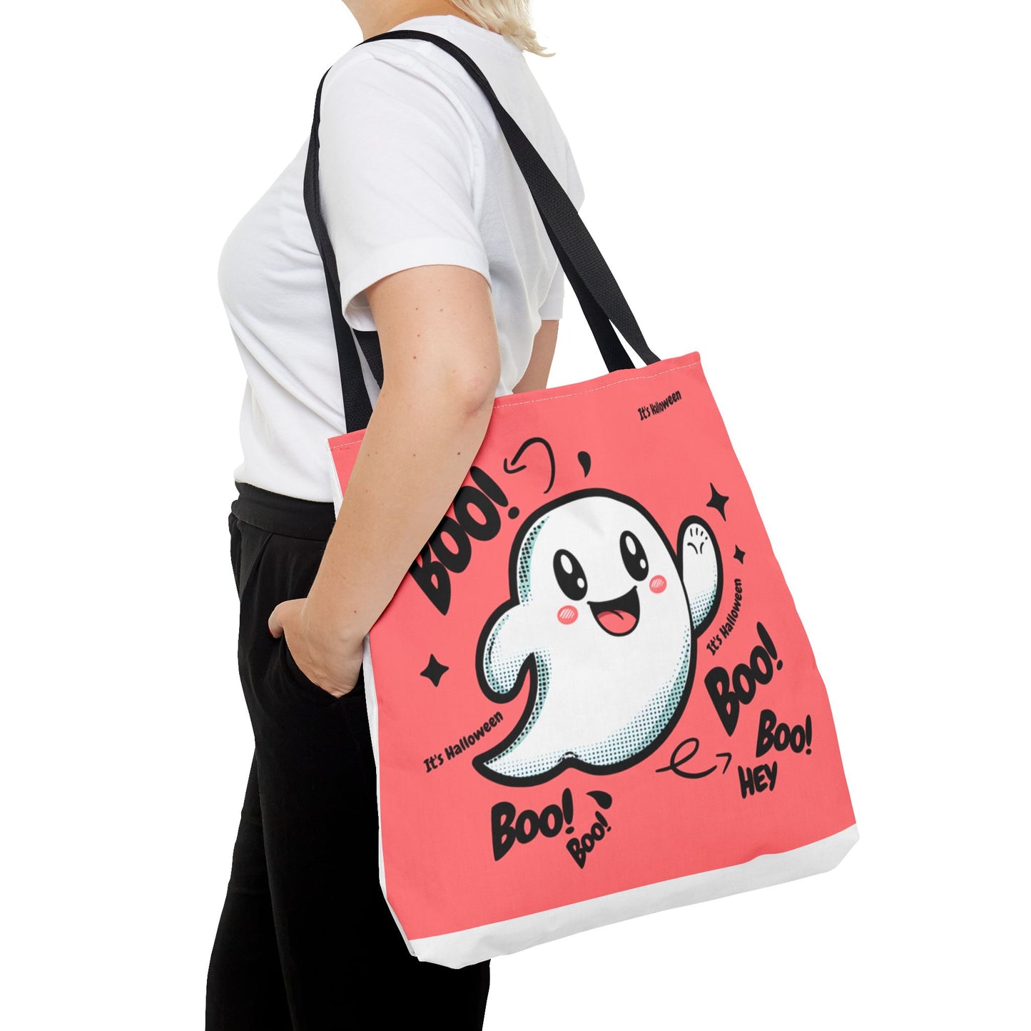 Halloween  Hey Boo    Tote Bag (AOP)