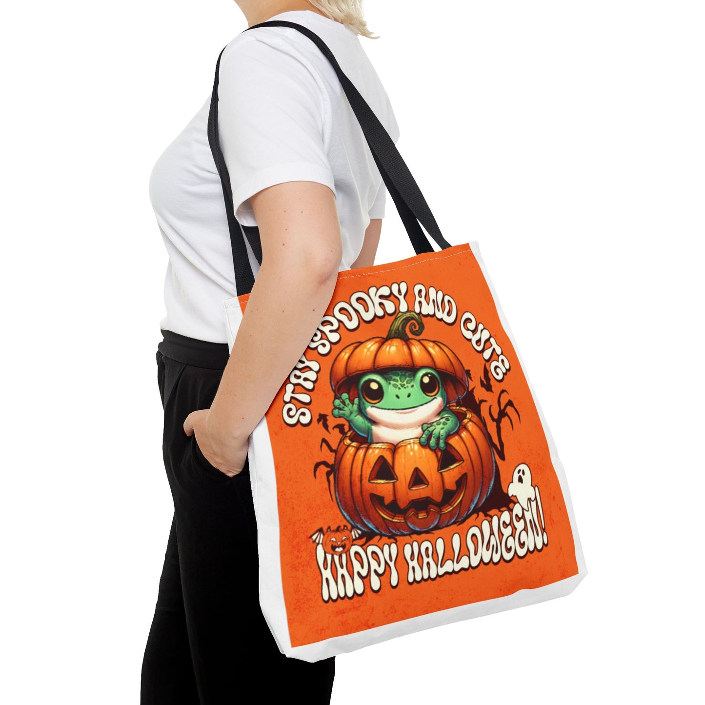 Jack o Latern and Frog   Tote Bag (AOP)