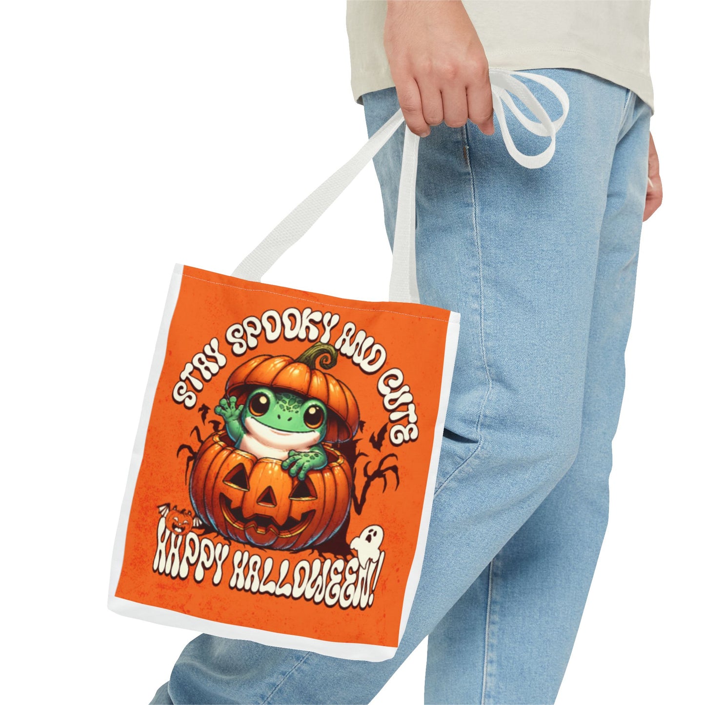 Jack o Latern and Frog   Tote Bag (AOP)