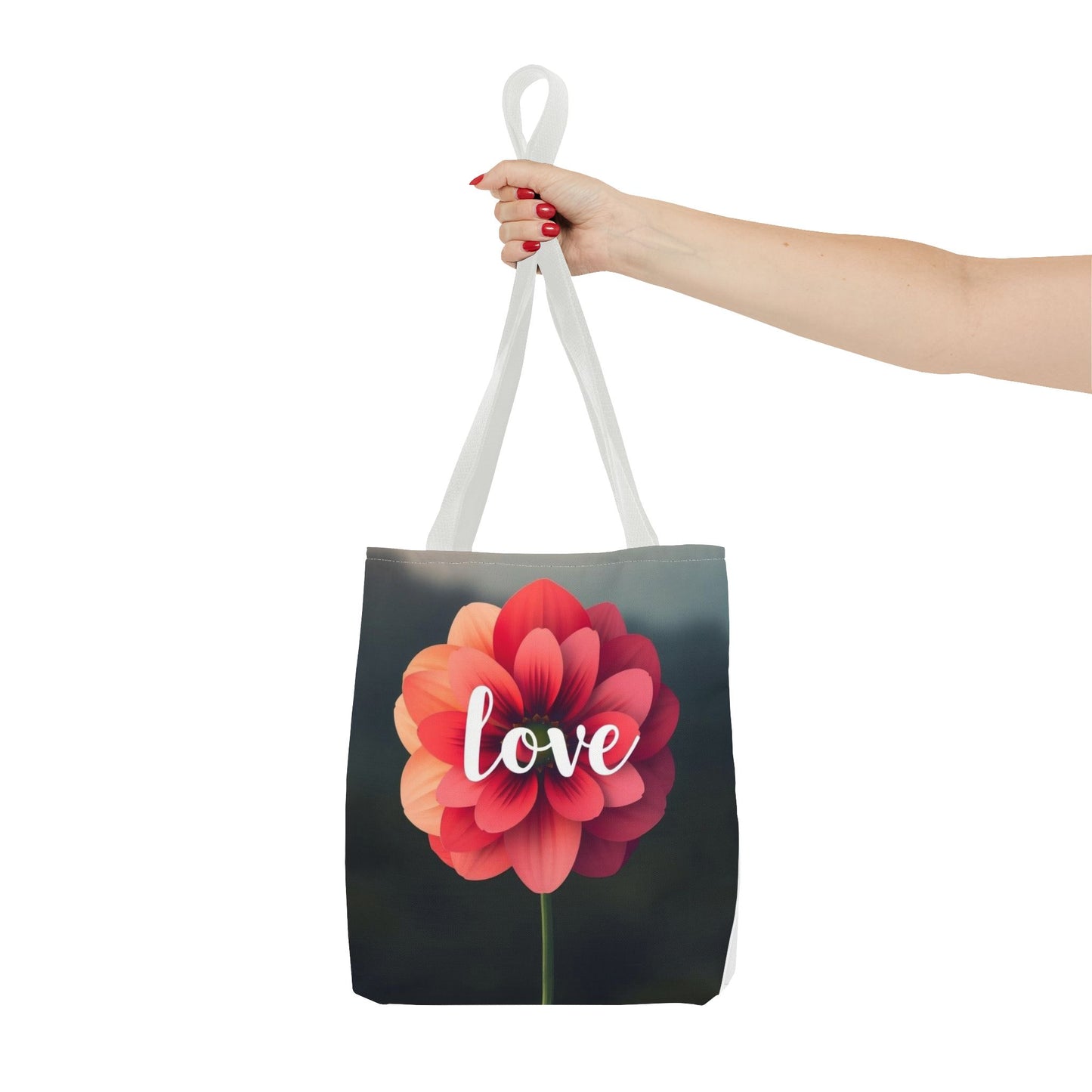 Red Flower Tote Bag (AOP)