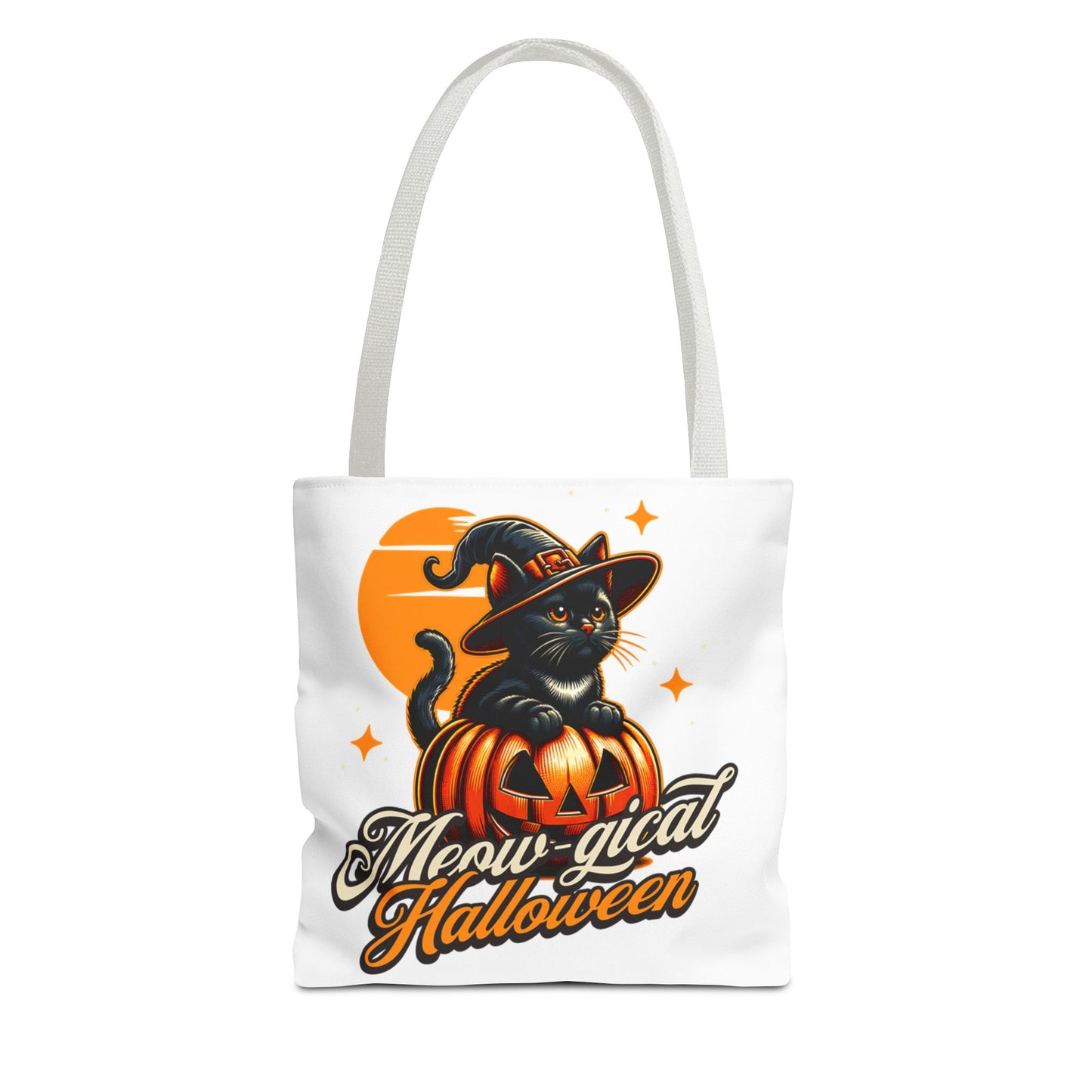 Meow - gical Halloween Cat  Tote Bag (AOP)