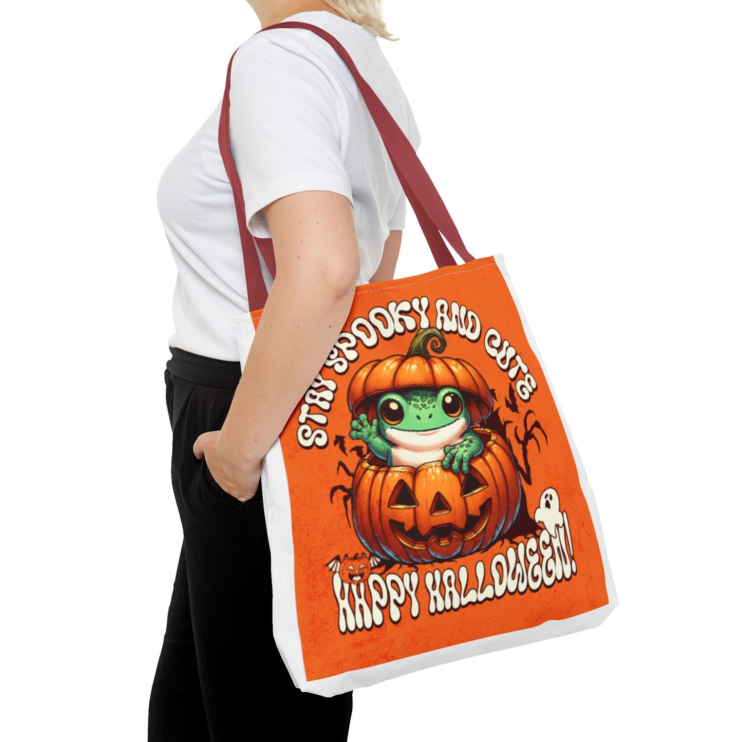 Jack o Latern and Frog   Tote Bag (AOP)