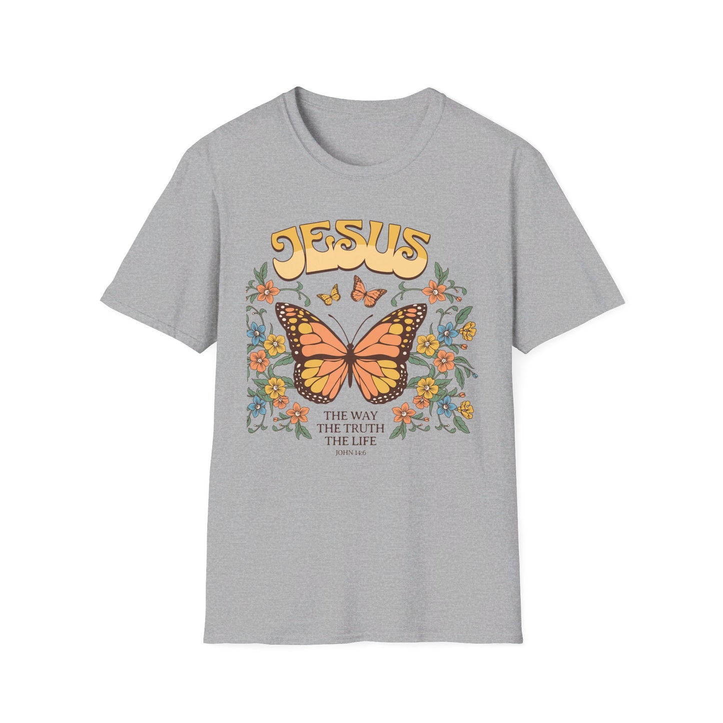 Jesus - The Way, The Truth, The Life   Unisex Softstyle T-Shirt