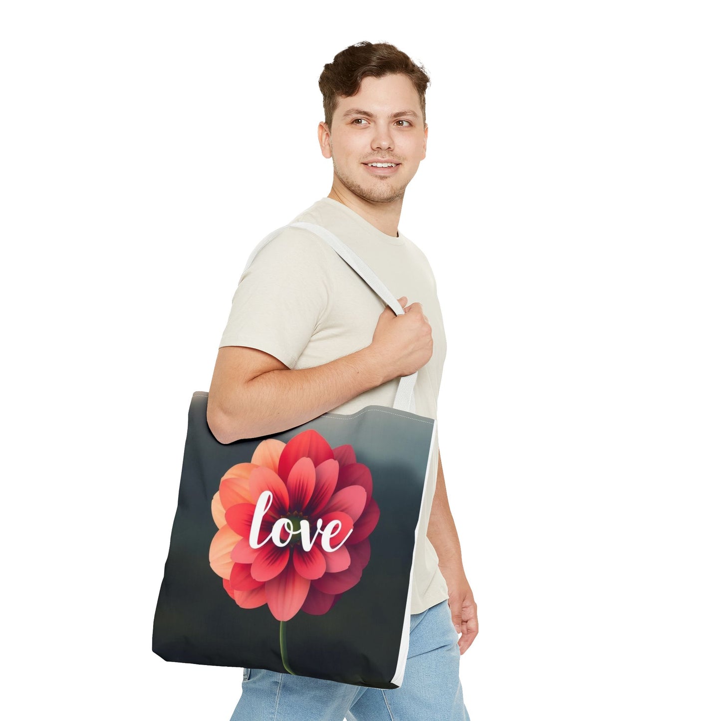 Red Flower Tote Bag (AOP)