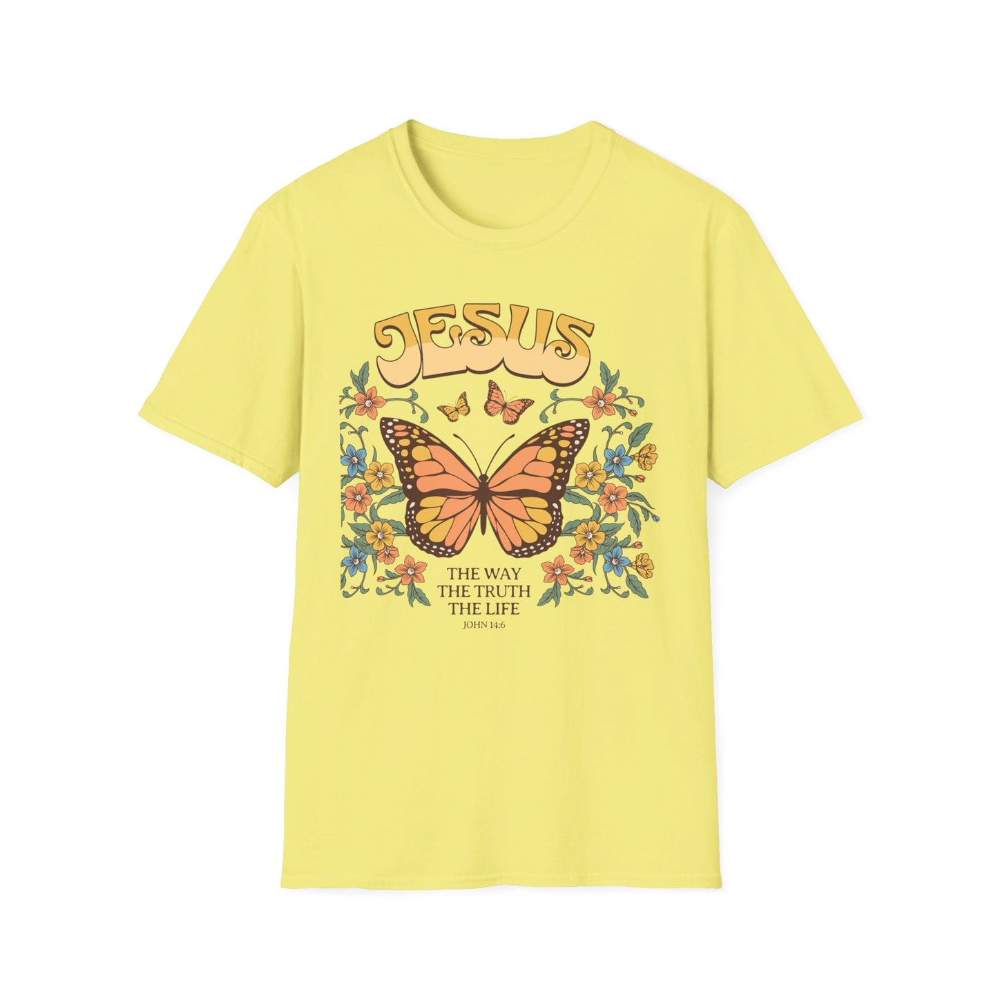 Jesus - The Way, The Truth, The Life   Unisex Softstyle T-Shirt