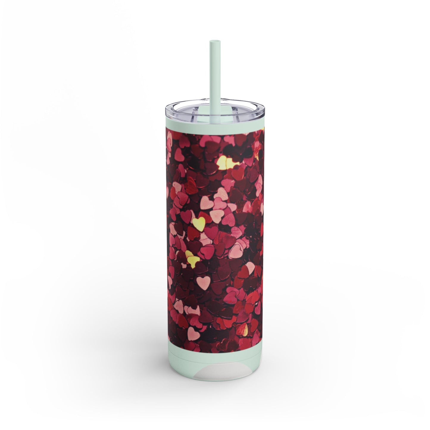 Hearts  Skinny Matte Tumbler, 20oz