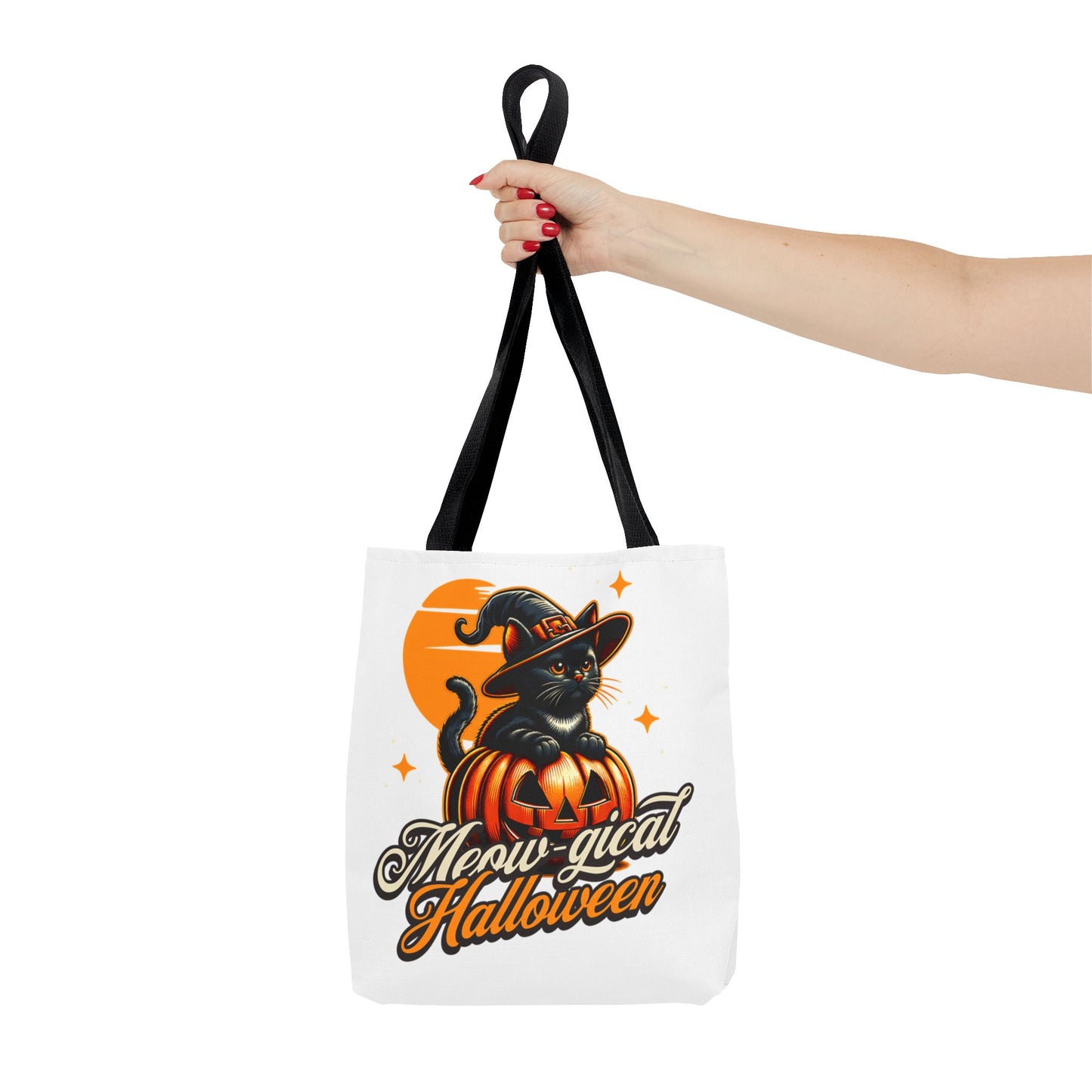 Meow - gical Halloween Cat  Tote Bag (AOP)