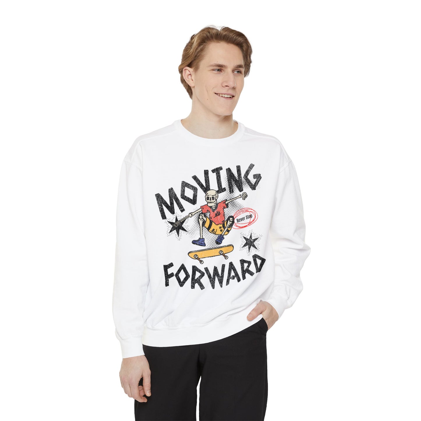 Moving Forward  Unisex Garment-Dyed Sweatshirt