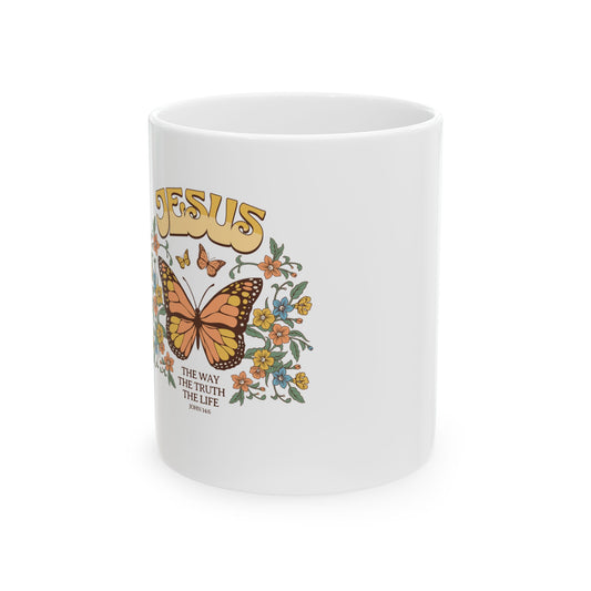 Jesus The Way, The Truth, The Life   Ceramic Mug, (11oz, 15oz)