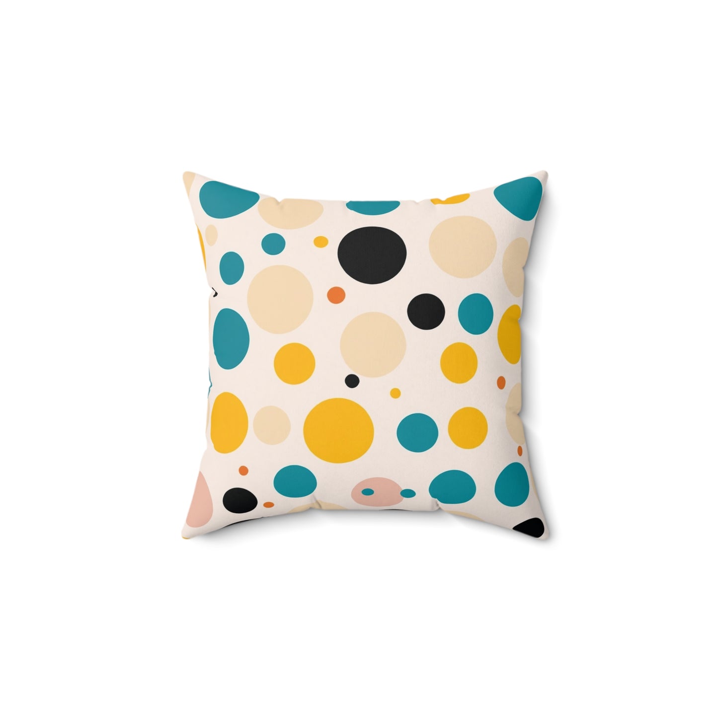 O Dots Spun Polyester Square Pillow