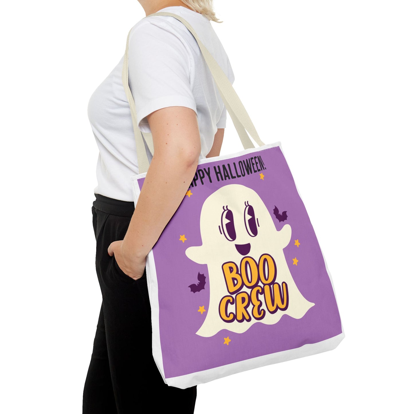 Halloween Boo Crew Tote Bag (AOP)