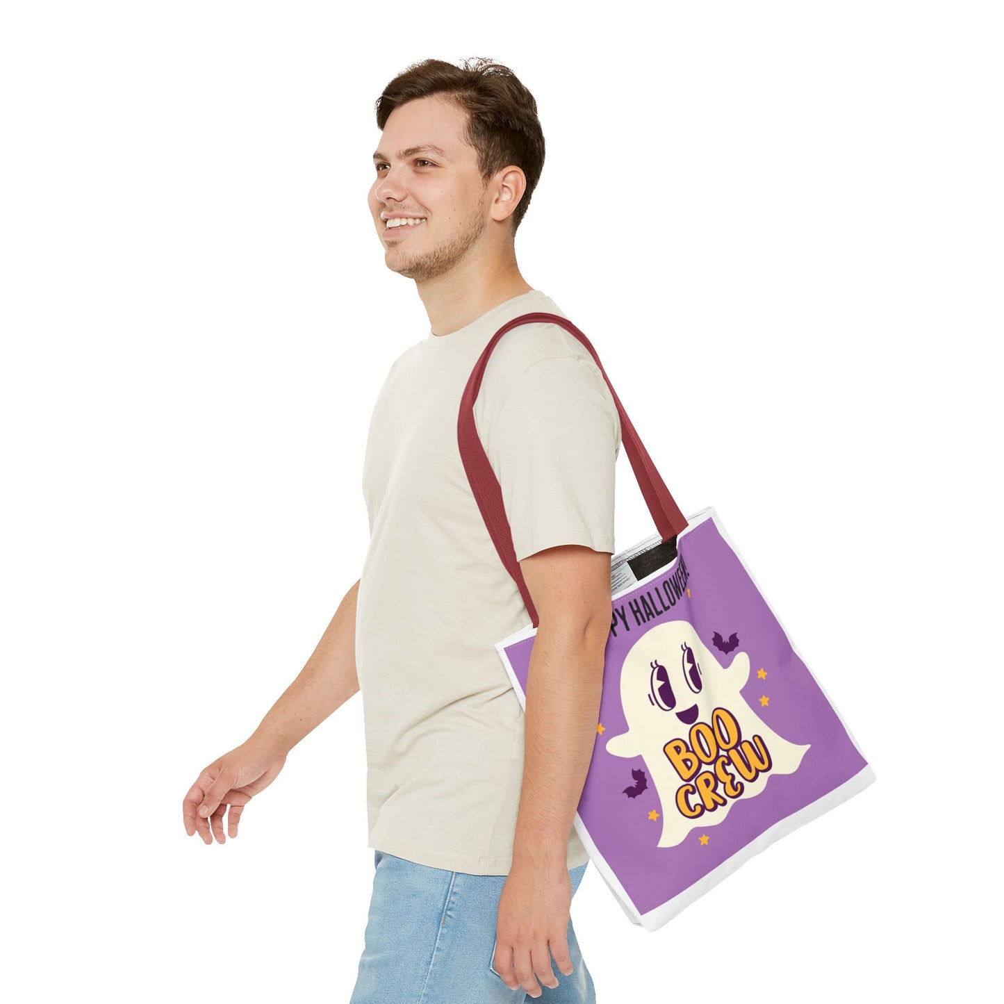 Halloween Boo Crew Tote Bag (AOP)