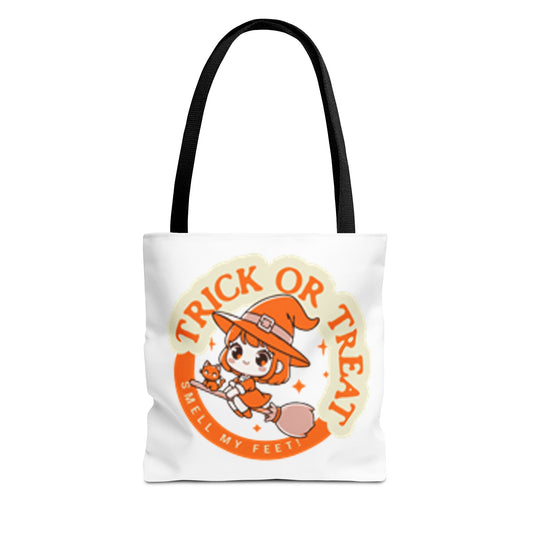 Trick or Treat, Smell My Feet   Halloween Tote Bag (AOP)