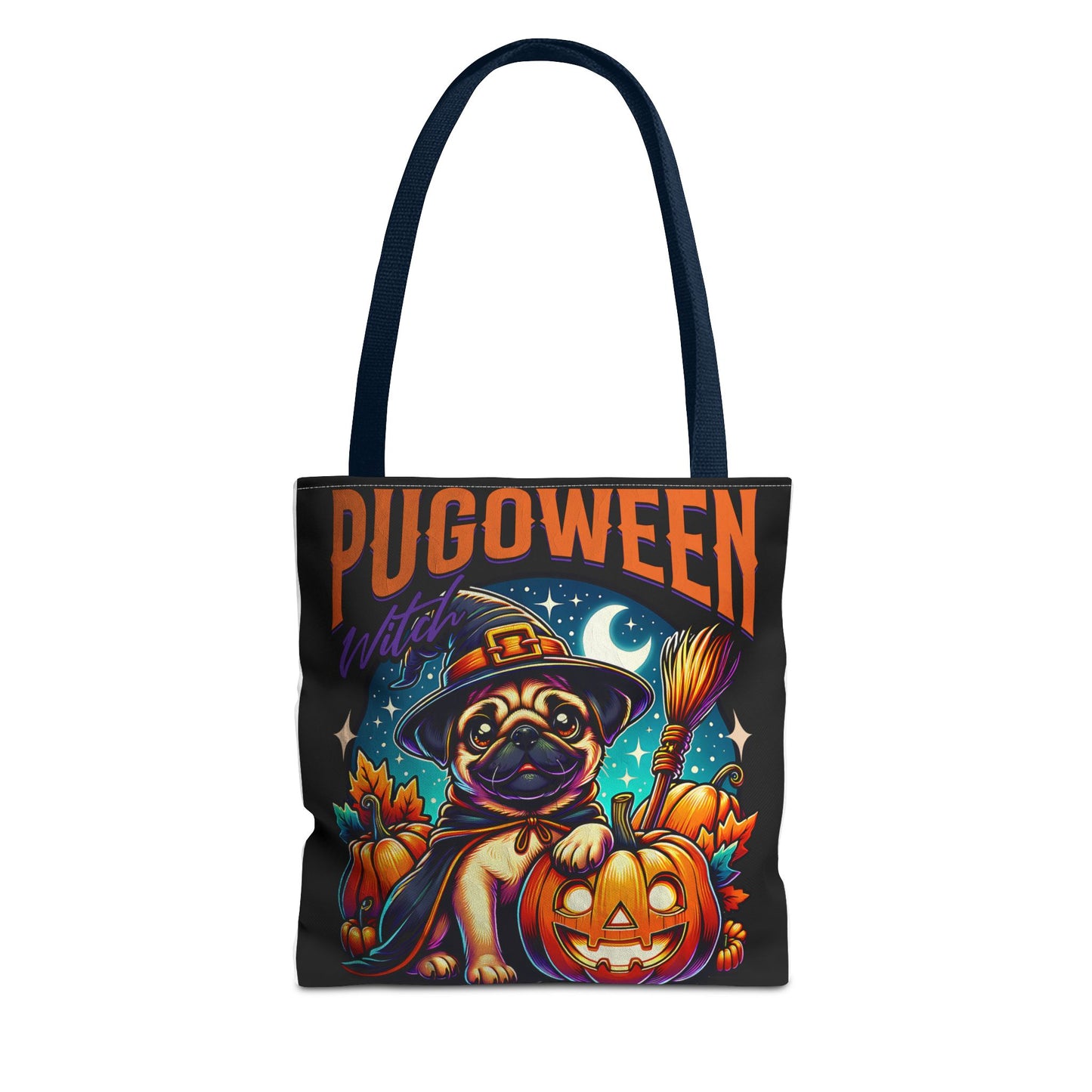 Pug O Ween Tote Bag (AOP)