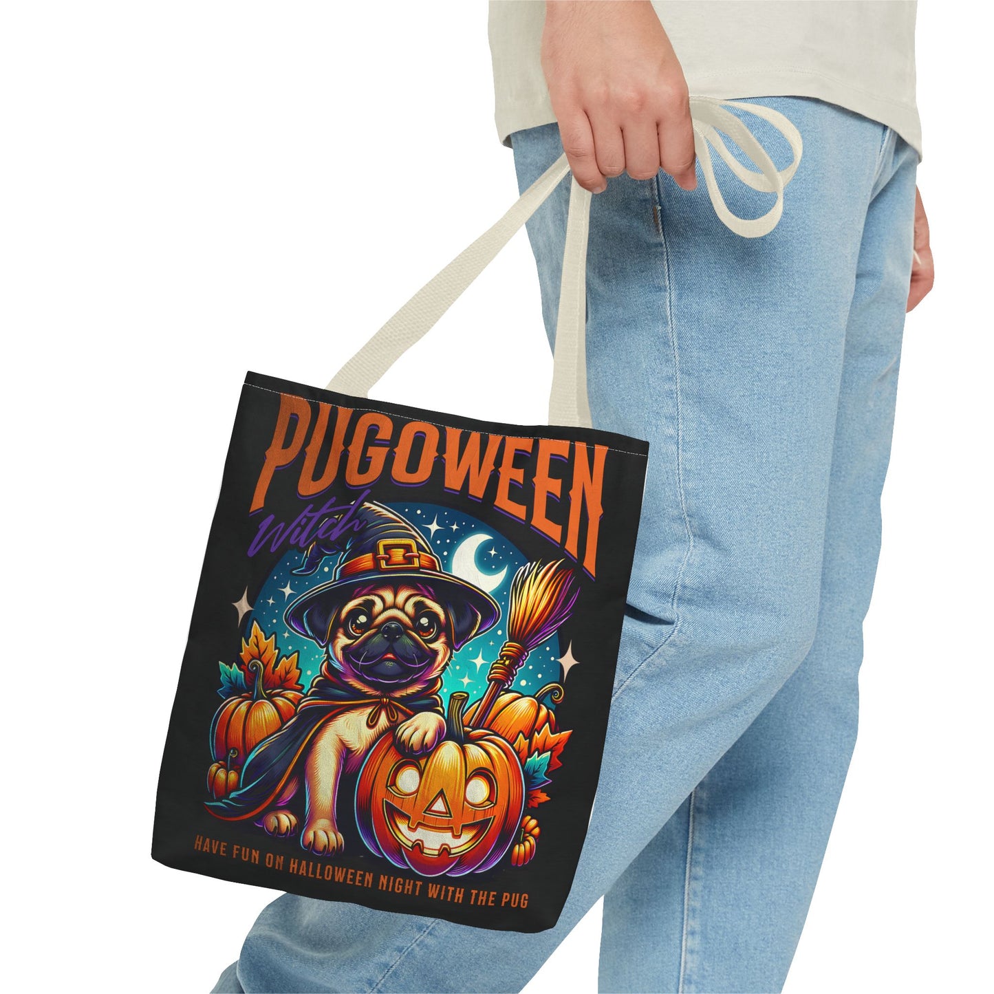 Pug O Ween Tote Bag (AOP)