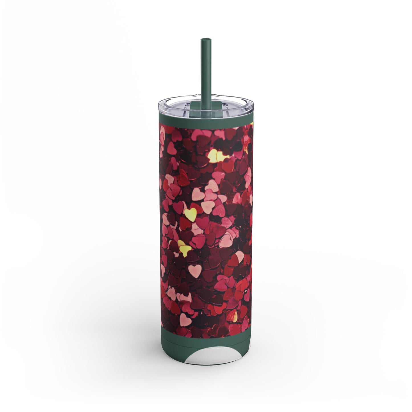 Hearts  Skinny Matte Tumbler, 20oz