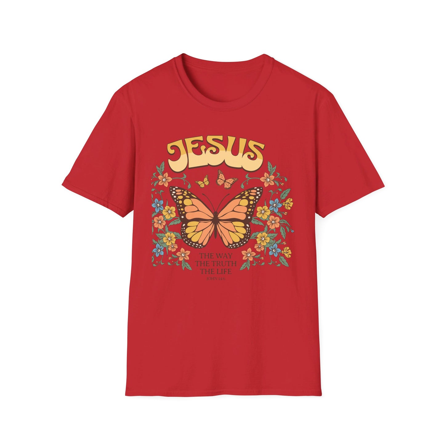 Jesus - The Way, The Truth, The Life   Unisex Softstyle T-Shirt