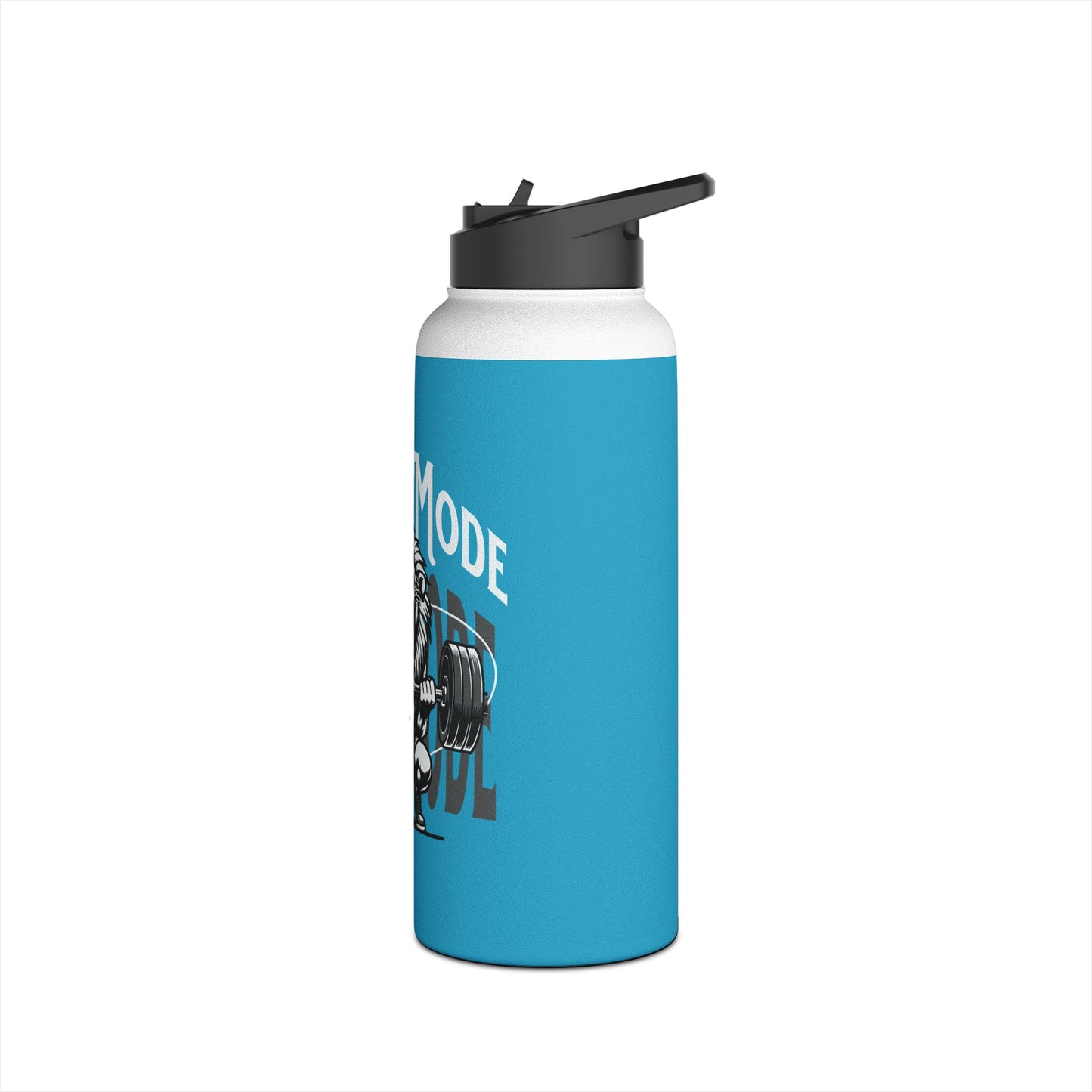 Beast Mode Stainless Steel Water Bottle, Standard Lid