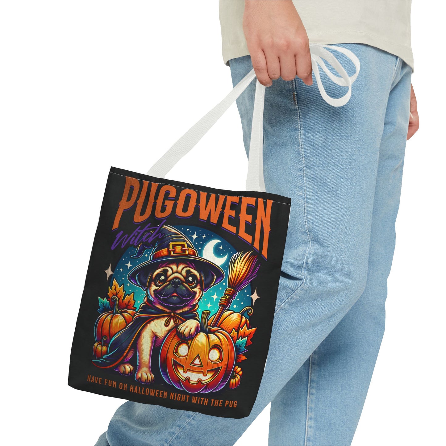 Pug O Ween Tote Bag (AOP)