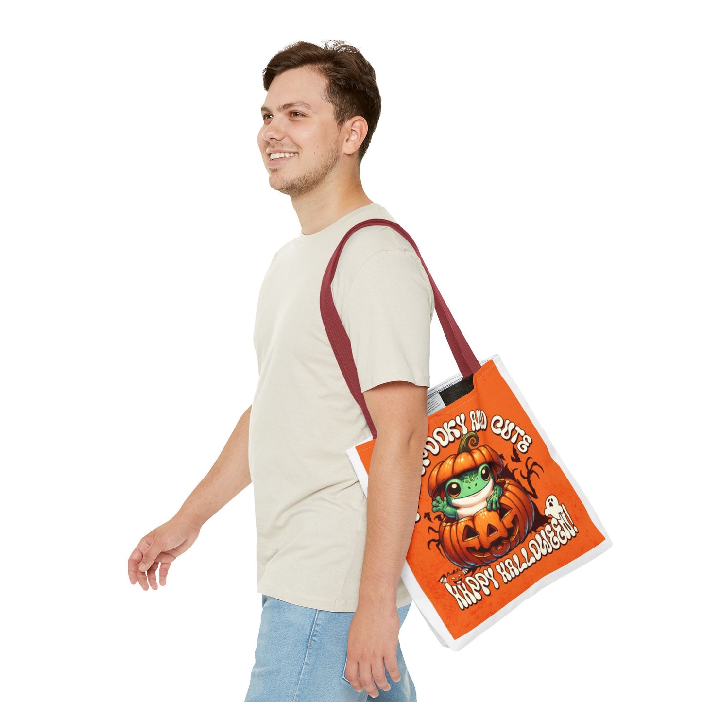 Jack o Latern and Frog   Tote Bag (AOP)