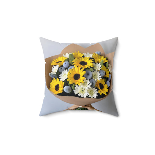 Bouquet Spun Polyester Square Pillow