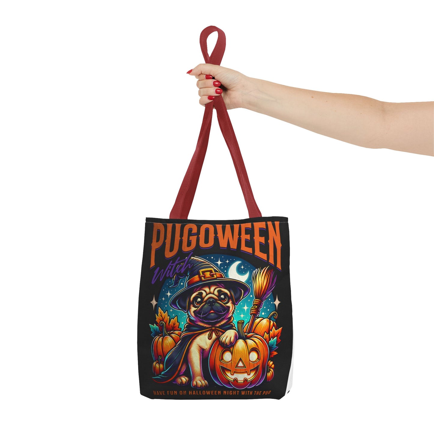 Pug O Ween Tote Bag (AOP)