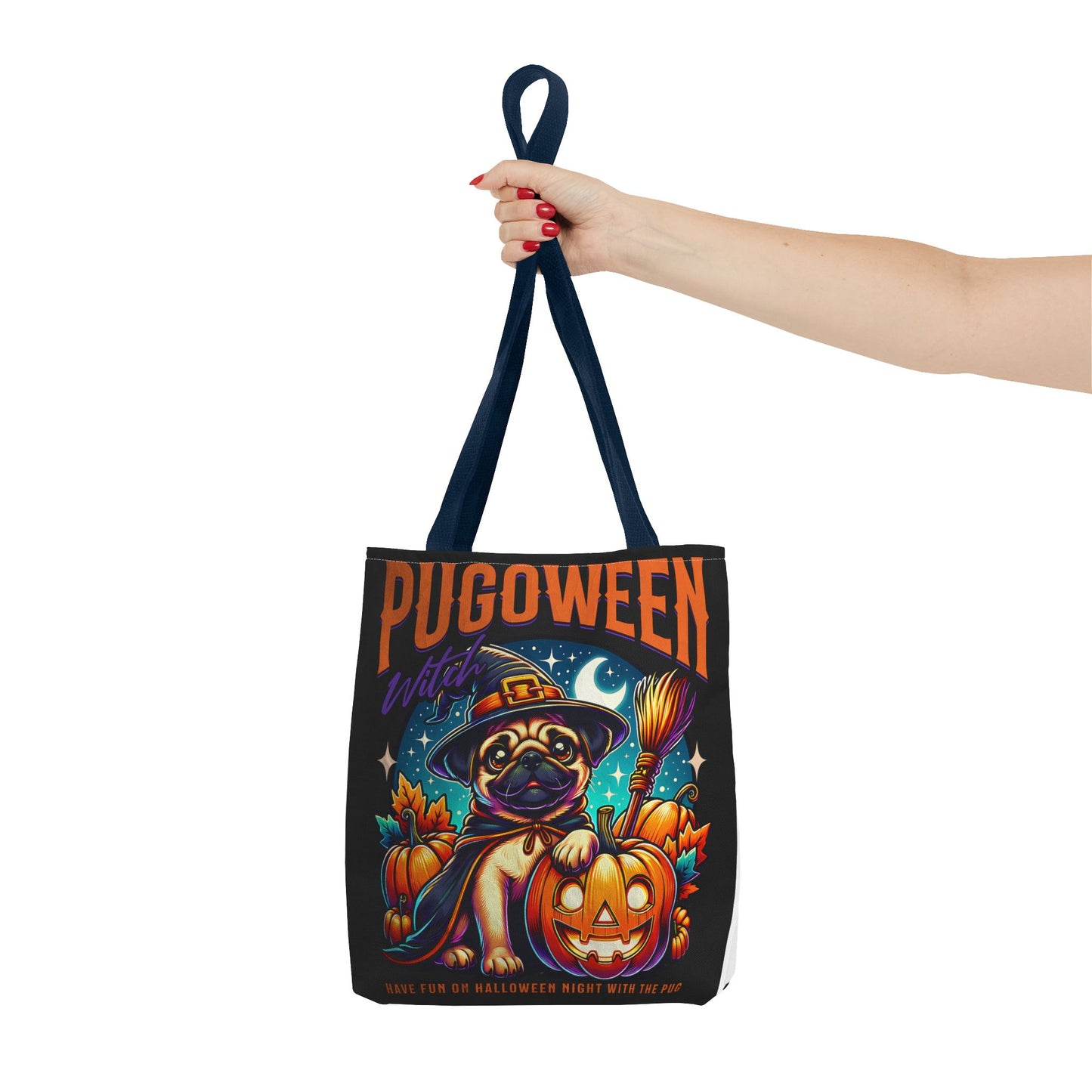 Pug O Ween Tote Bag (AOP)