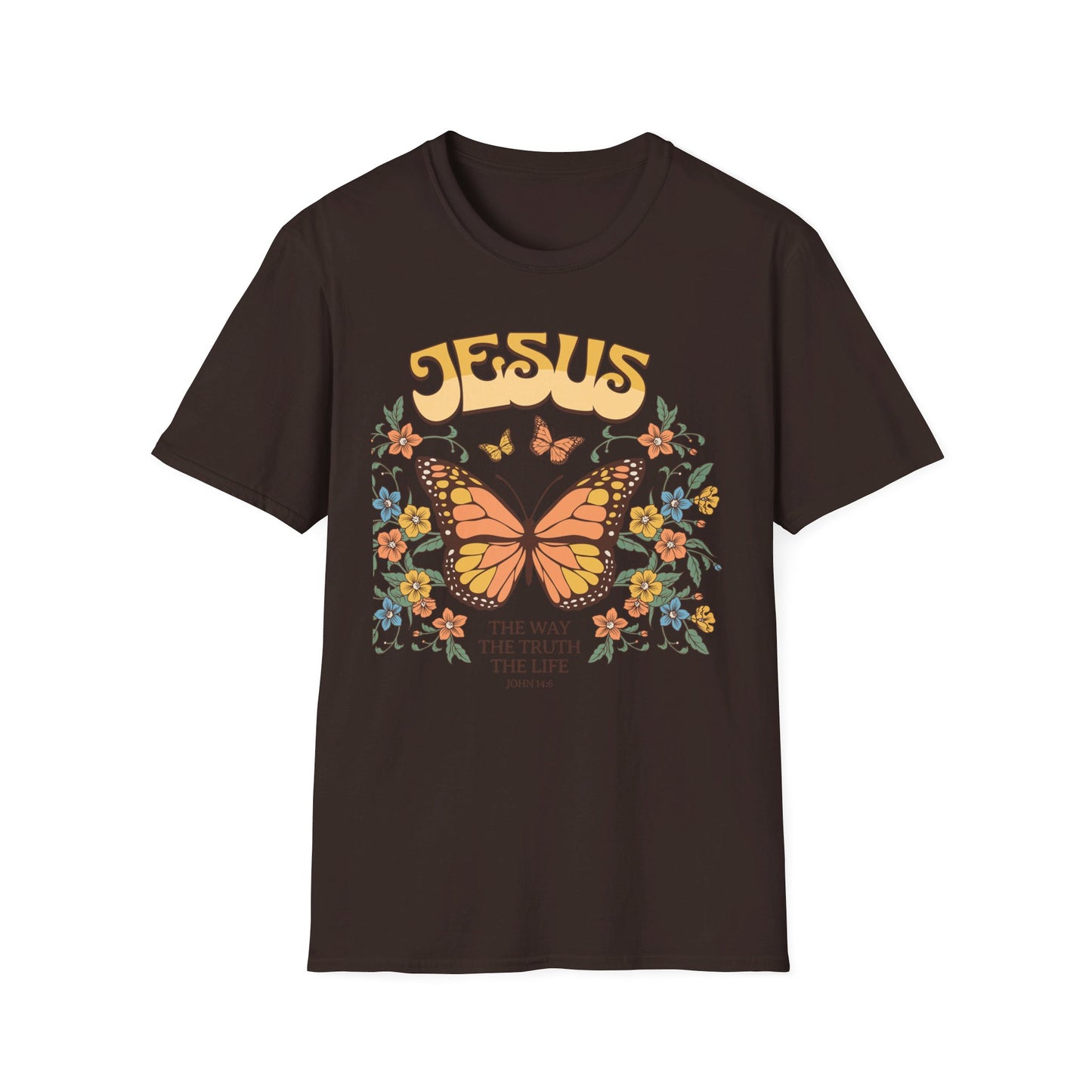 Jesus - The Way, The Truth, The Life   Unisex Softstyle T-Shirt