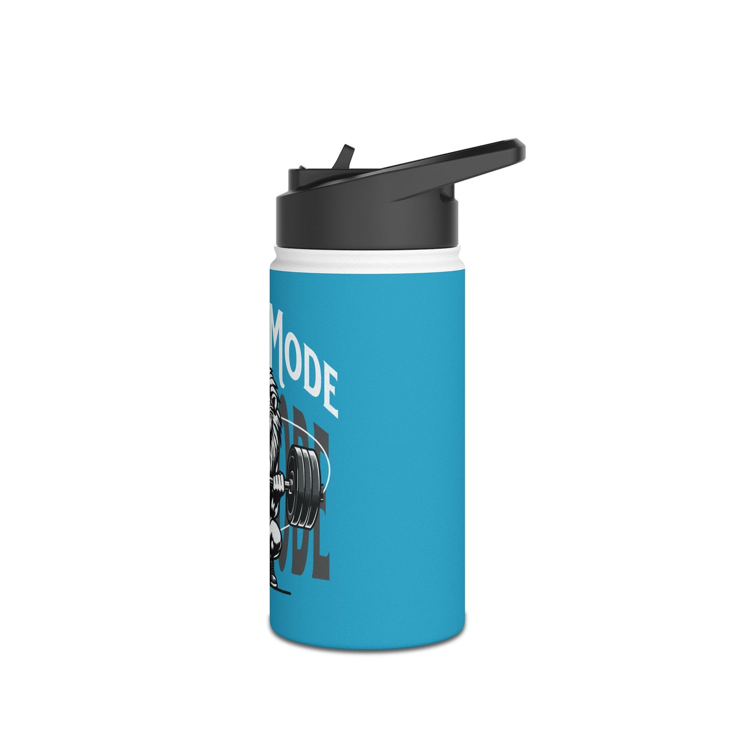 Beast Mode Stainless Steel Water Bottle, Standard Lid