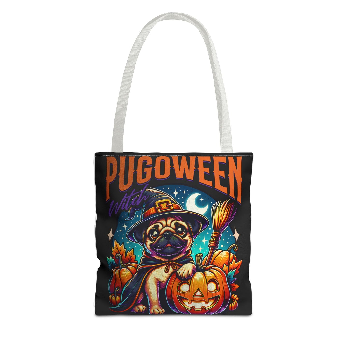 Pug O Ween Tote Bag (AOP)