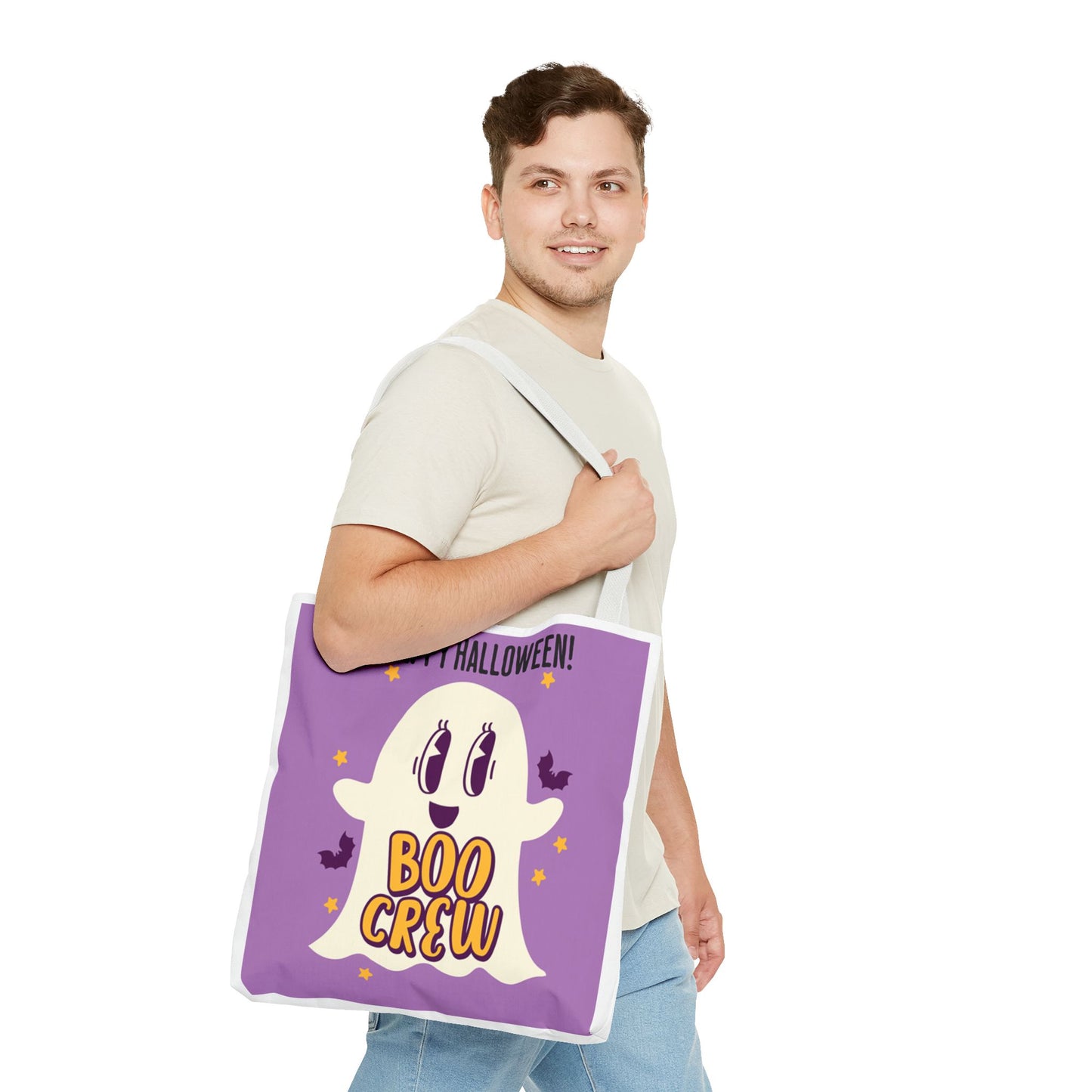 Halloween Boo Crew Tote Bag (AOP)