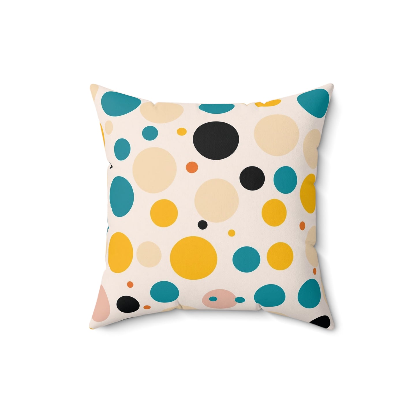 O Dots Spun Polyester Square Pillow