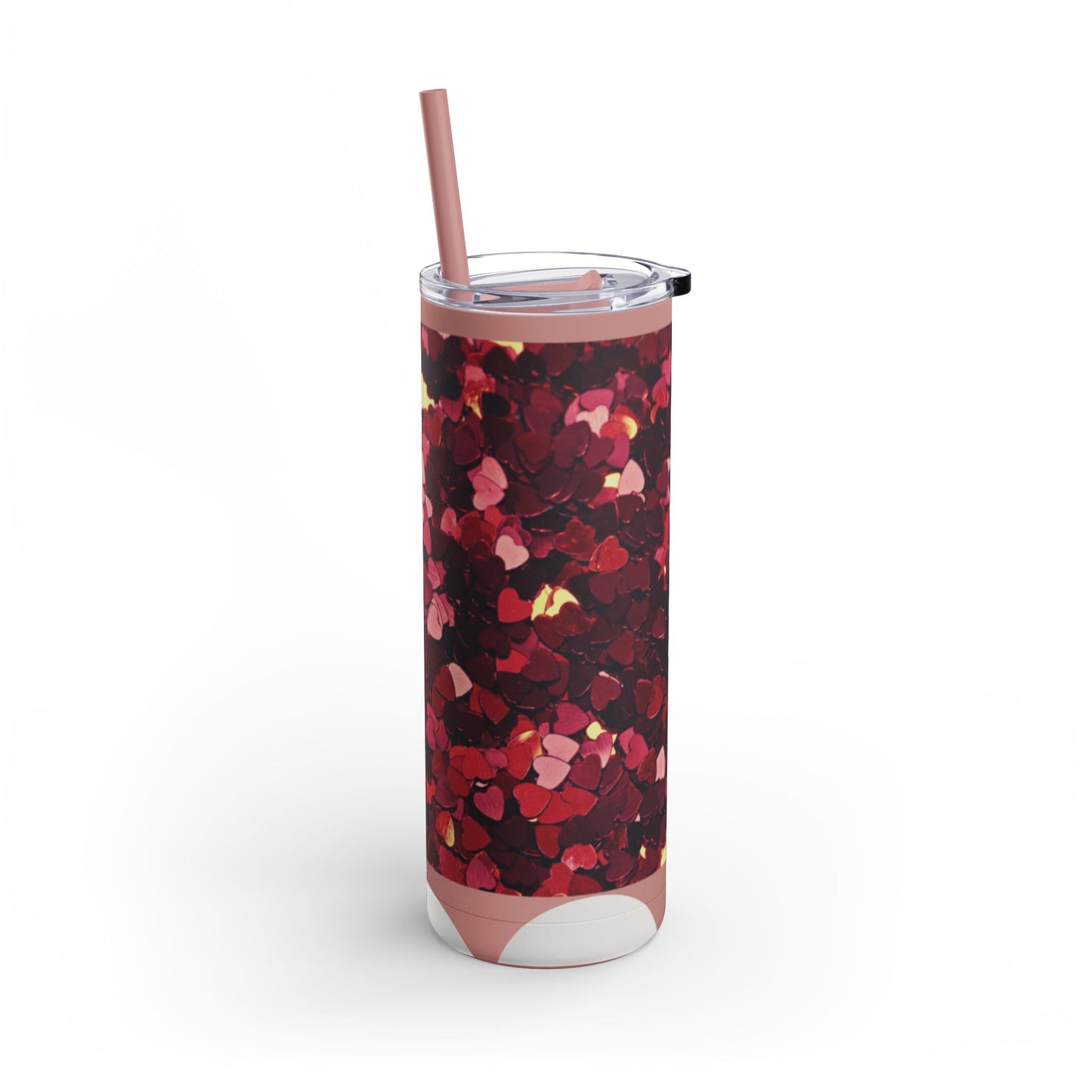 Hearts  Skinny Matte Tumbler, 20oz