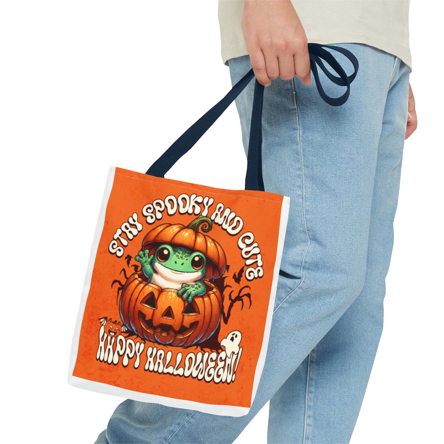 Jack o Latern and Frog   Tote Bag (AOP)