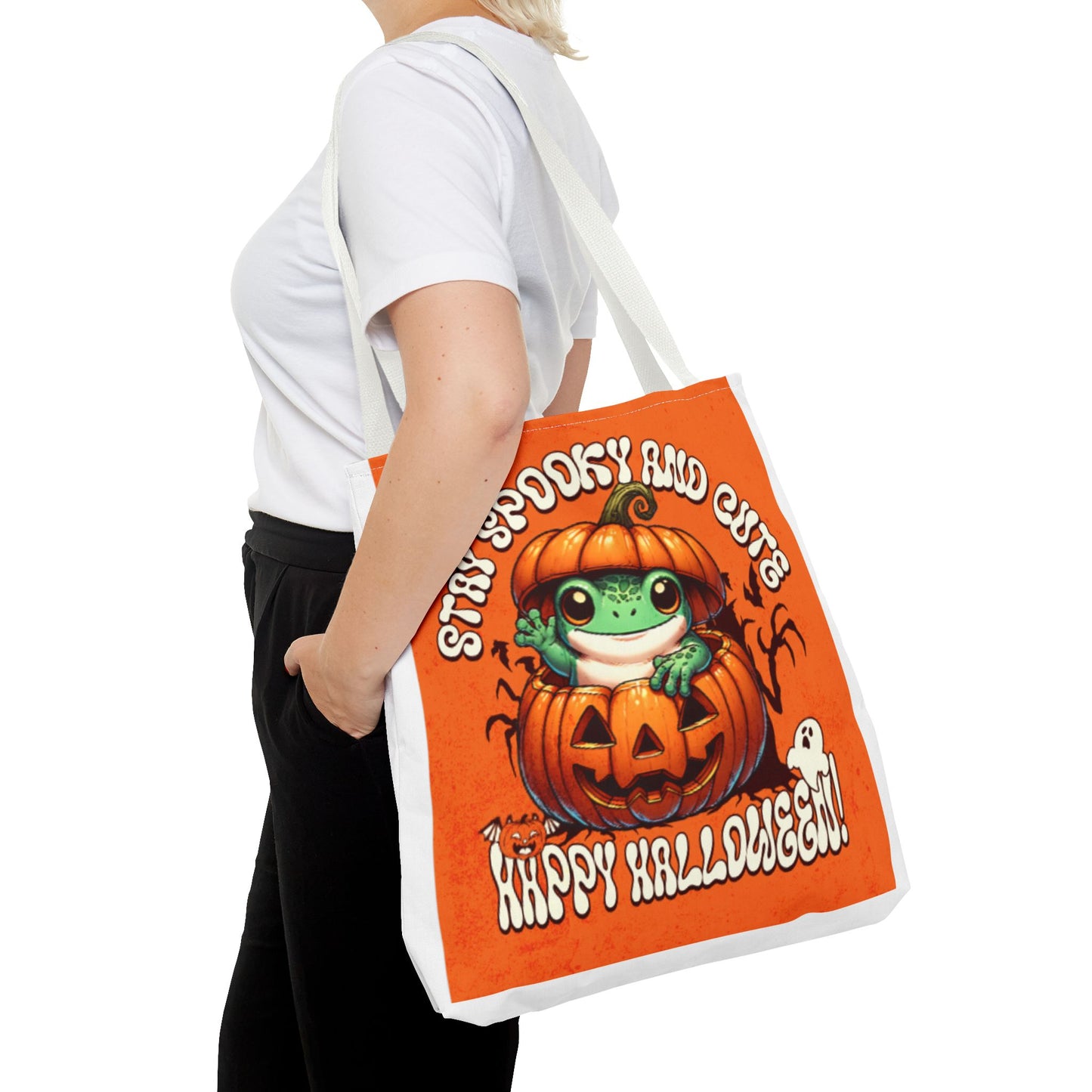 Jack o Latern and Frog   Tote Bag (AOP)