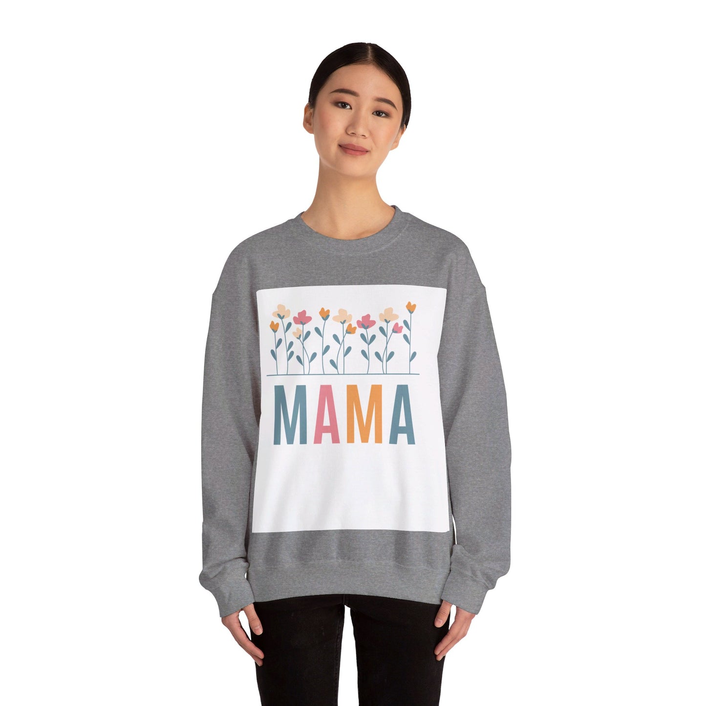 Mama   Heavy Blend™ Crewneck Sweatshirt